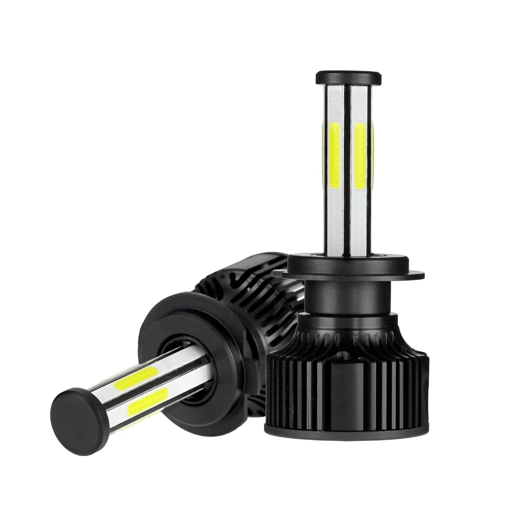6-side H7 LED Headlight Bulb Conversion Kit High Low Beam Lamp 6000K Super White