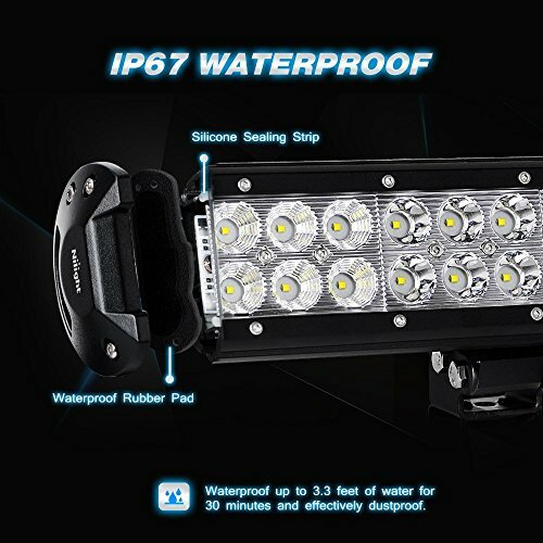Nilight 20Inch LED Light Bar 126W for Offroad 4X4 4WD Car Lamps + Wiring Harness