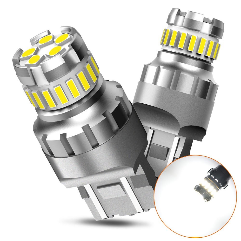 2X AUXITO 7443 7440 Back LED Up Reverse Light Bulbs Super Bright White 6500K