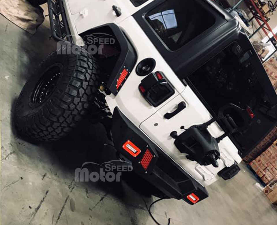 For 2018+ Jeep Wrangler JL & JLU LED Sequential Tail Lights Black/Smoke Len PAIR
