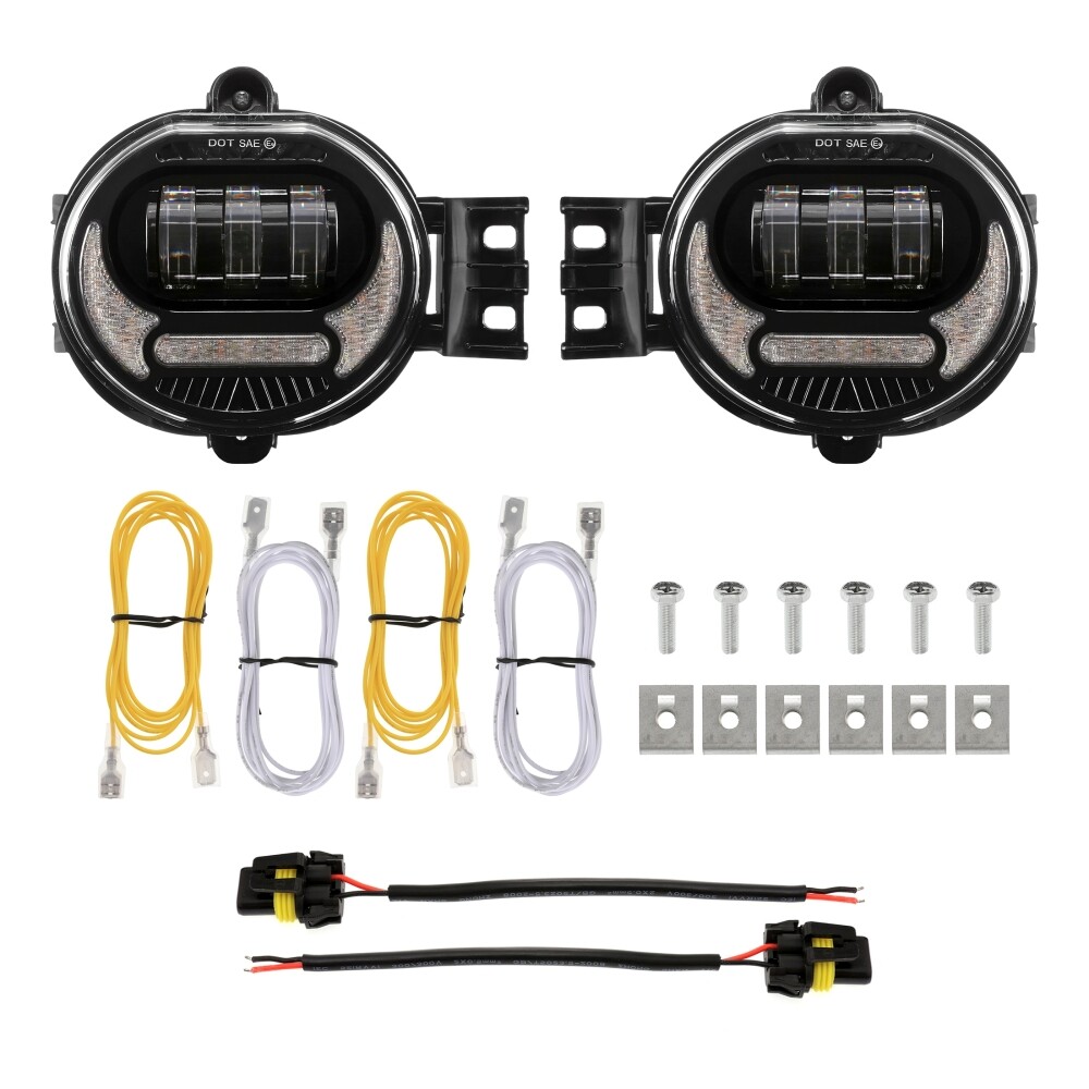 LED Fog Lights w/ DRL Turn Signal Lamp for Dodge Ram 02-08 1500 03-09 2500 3500