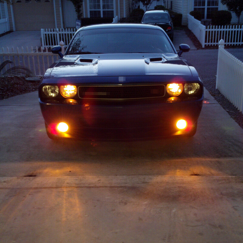 2 Bright Amber 9006 HB4 9012 Car Truck Pickup Fog Lights Driving Lamp LED Bulbs