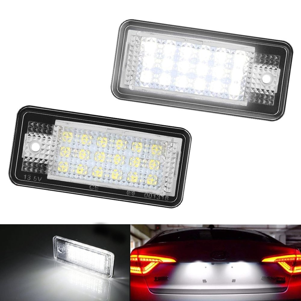For Audi A3/S3 A4/S4/B6 S6 Q7 A8/S8D3 License LED Plate White Light X2 800LM US