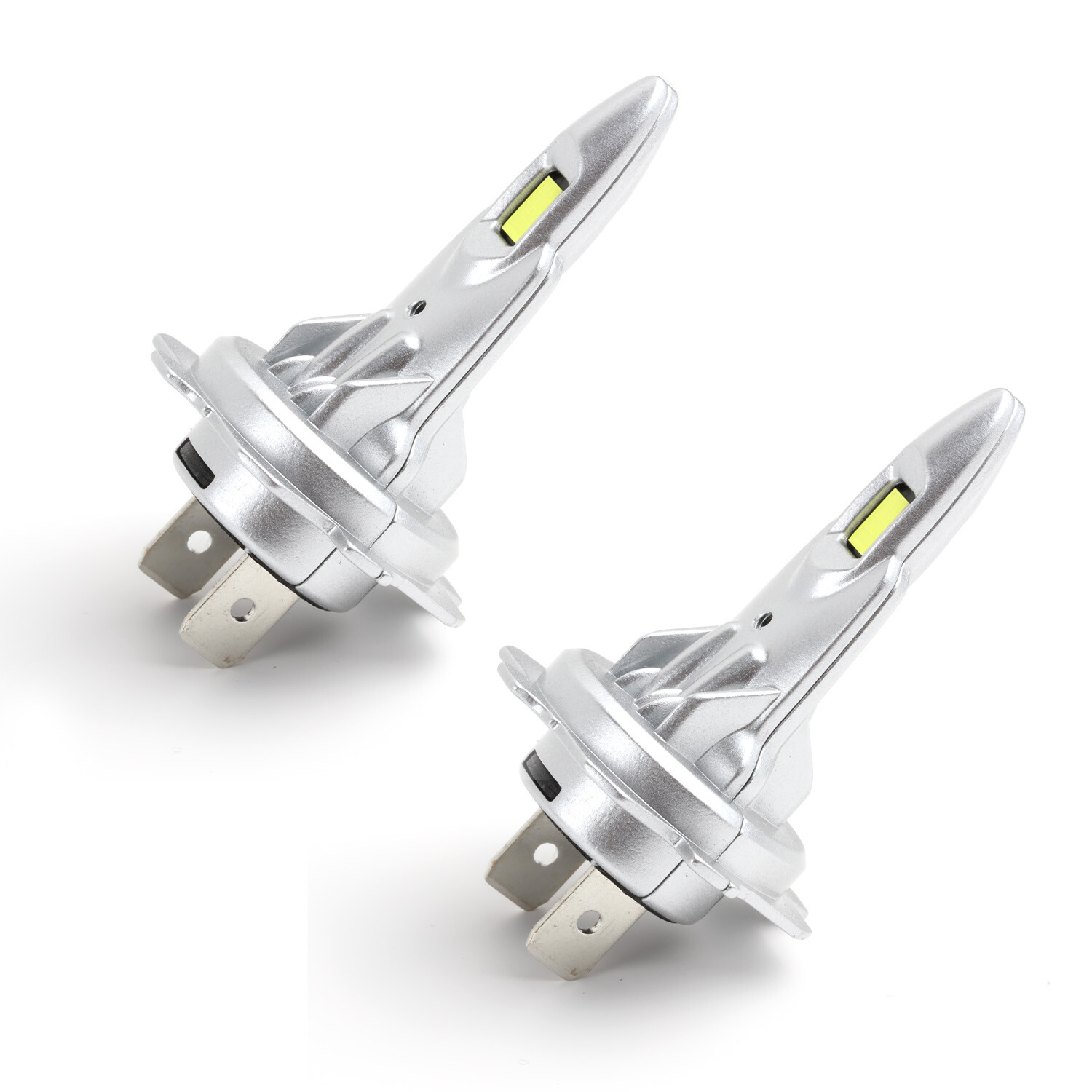 2X H7 CSP LED Headlight Bulb Kit High Low Beam 6000K Super White 12000LM Canbus