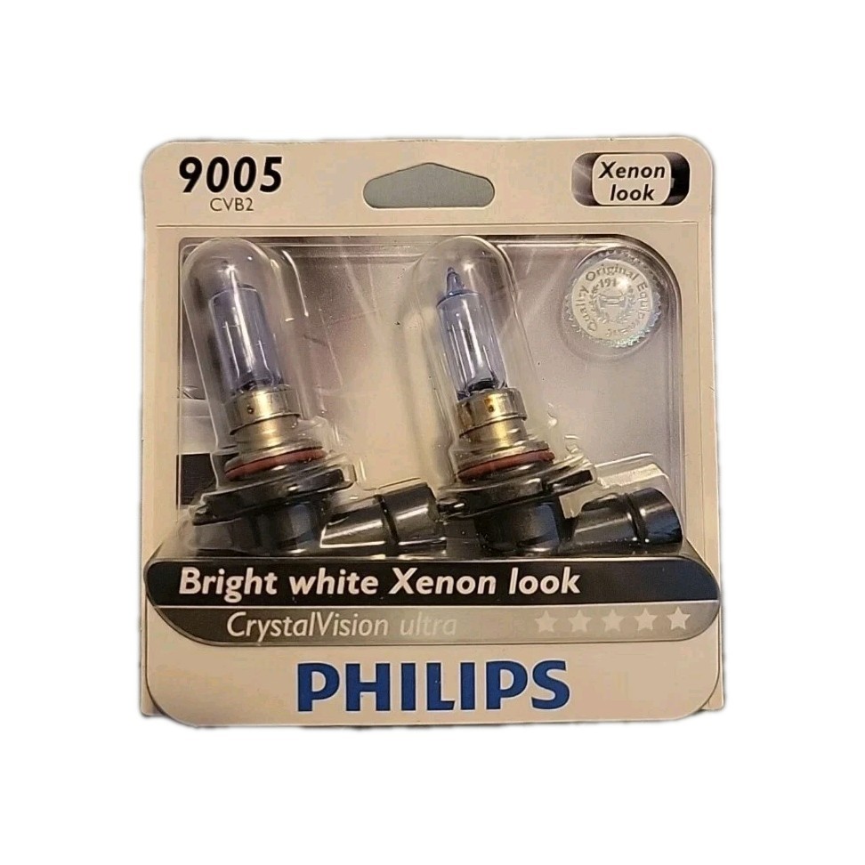 PAIR Philips Automotive Lighting 9005 CrystalVision Ultra White 9005 CVB2 (JS12)