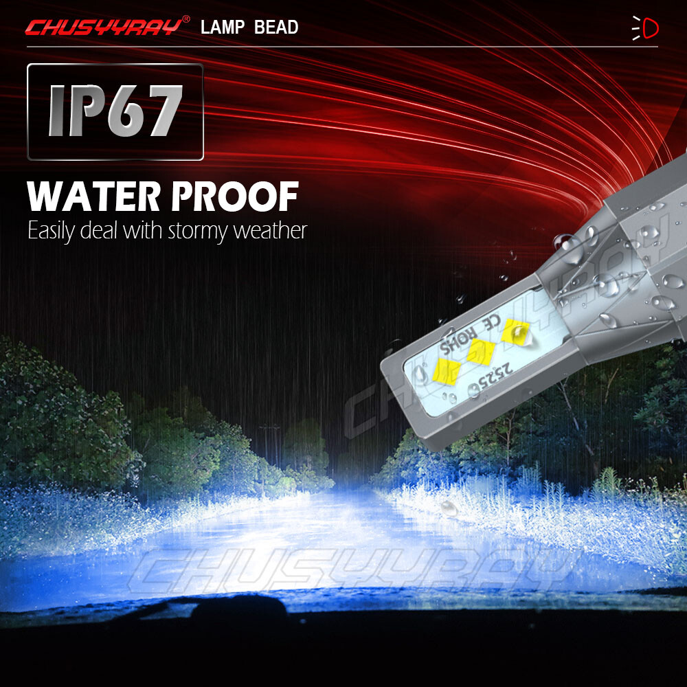 For Ford Escape 2008-2012 5202 H16 LED Fog Light Bulbs 6000K White 80W