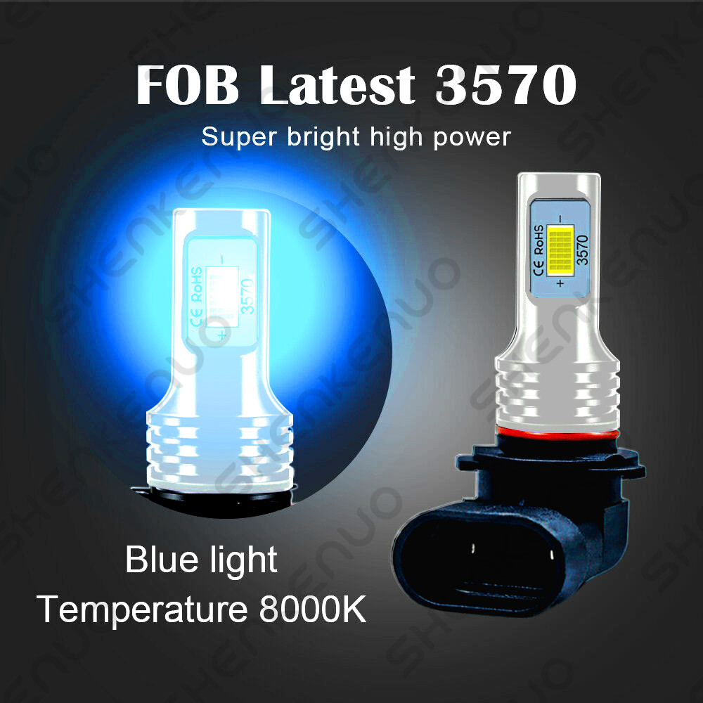 100W Fog Lights For Toyota Camry 2002 – 2006 8000K ice blue LED Bulbs 3570 CSP