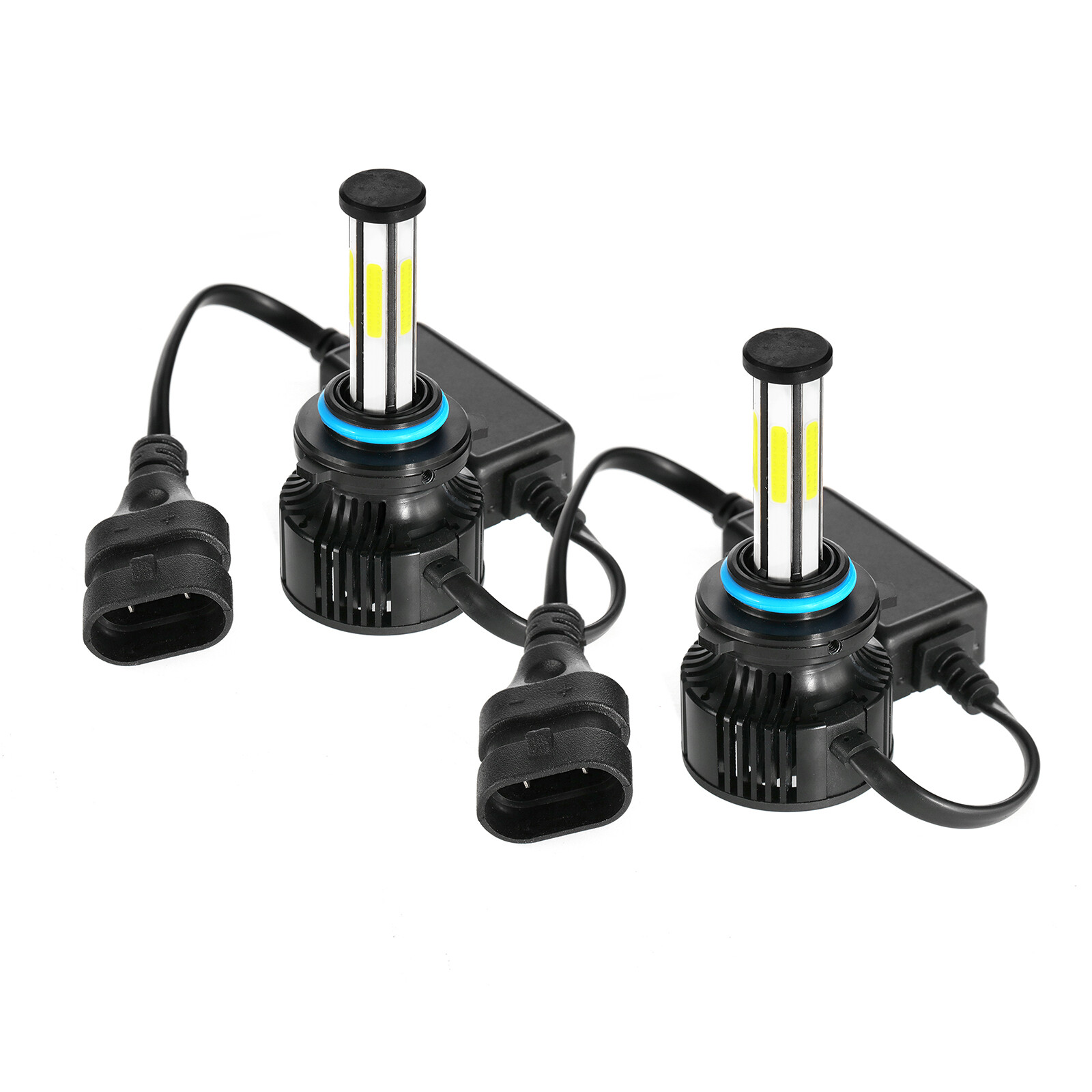 6-Side 9005 HB3 LED Headlight Bulbs Kit High Beam Light 6000K White Super Bright