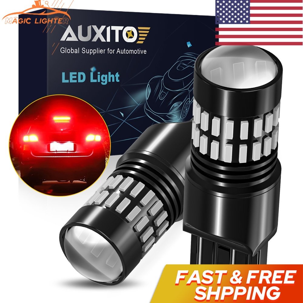 2x Red Flash Strobe 7443 7440 LED Brake Stop Light for Toyota Corolla 2009-2019