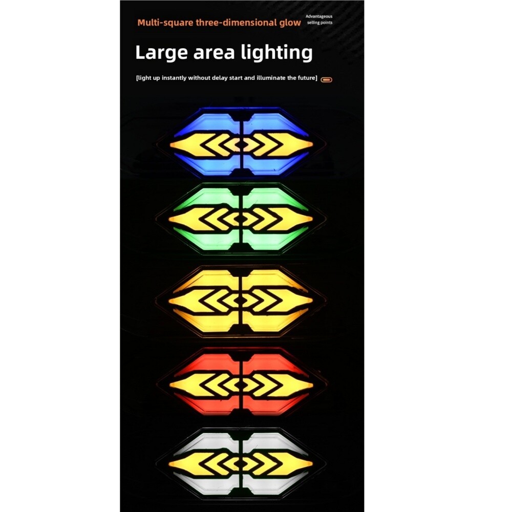 2xCar Side Marker Lights 12V24V LED Indicator Flowing Turn Signal Lamp Truck Van