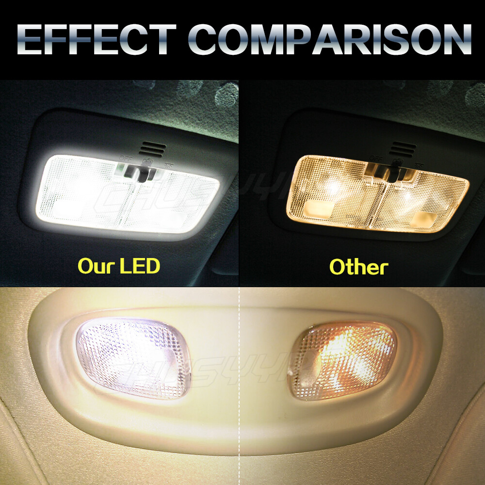 1000LM T10 LED License Plate Light Bulbs 6000K Super Bright White 168 2825 194 A