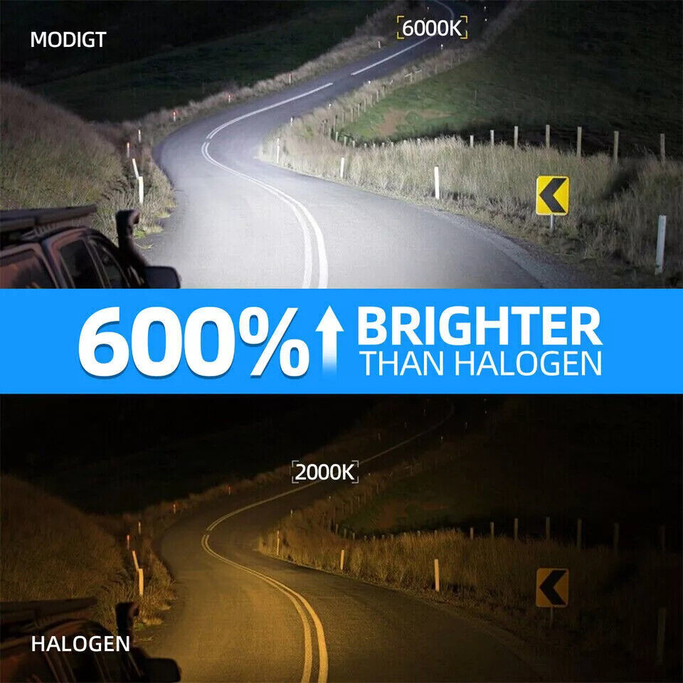 9004 HB1 LED Headlight Kit 120W 20000LM High Low Dual Beam Bulbs 6000K White