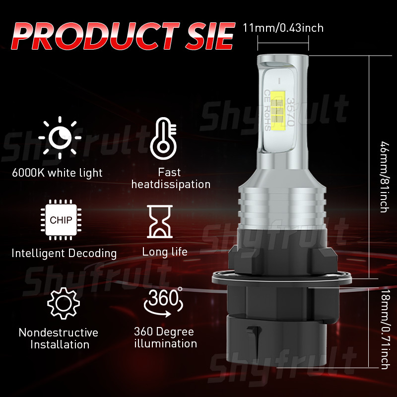 88475 34901-HN5-M40 LED Headlight Bulb Lights for 2005 Yamaha Bruin 250 YFM250B