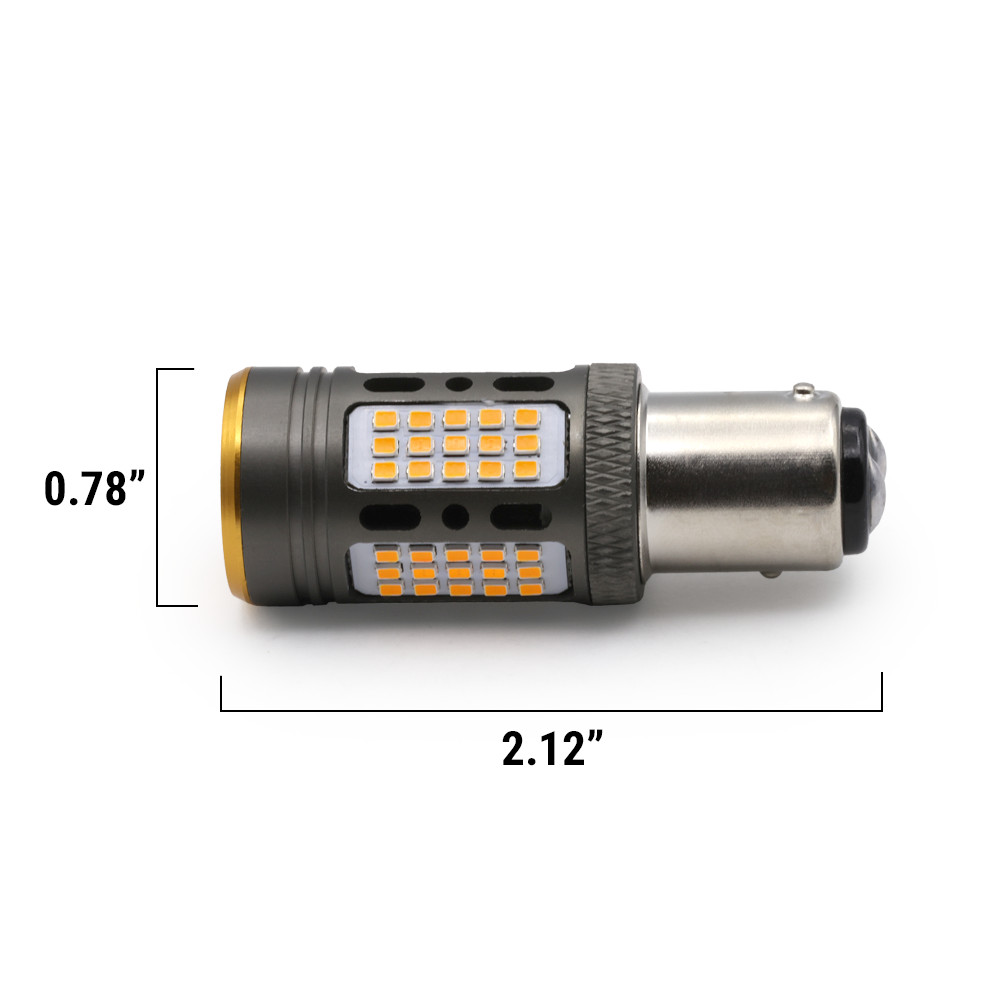 Syneticusa 1157 CANbus Error Free Yellow Rear Turn Signal/DRL/Parking Lights