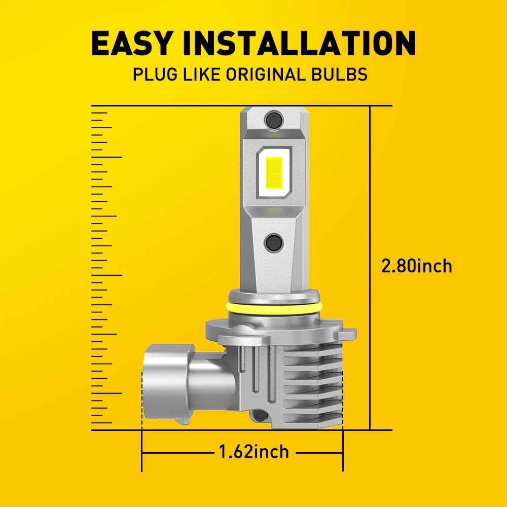 2-20 AUXITO HB4 9006 White 6500K 30000LM LED Headlight Bulb High Low Beam DRL M6