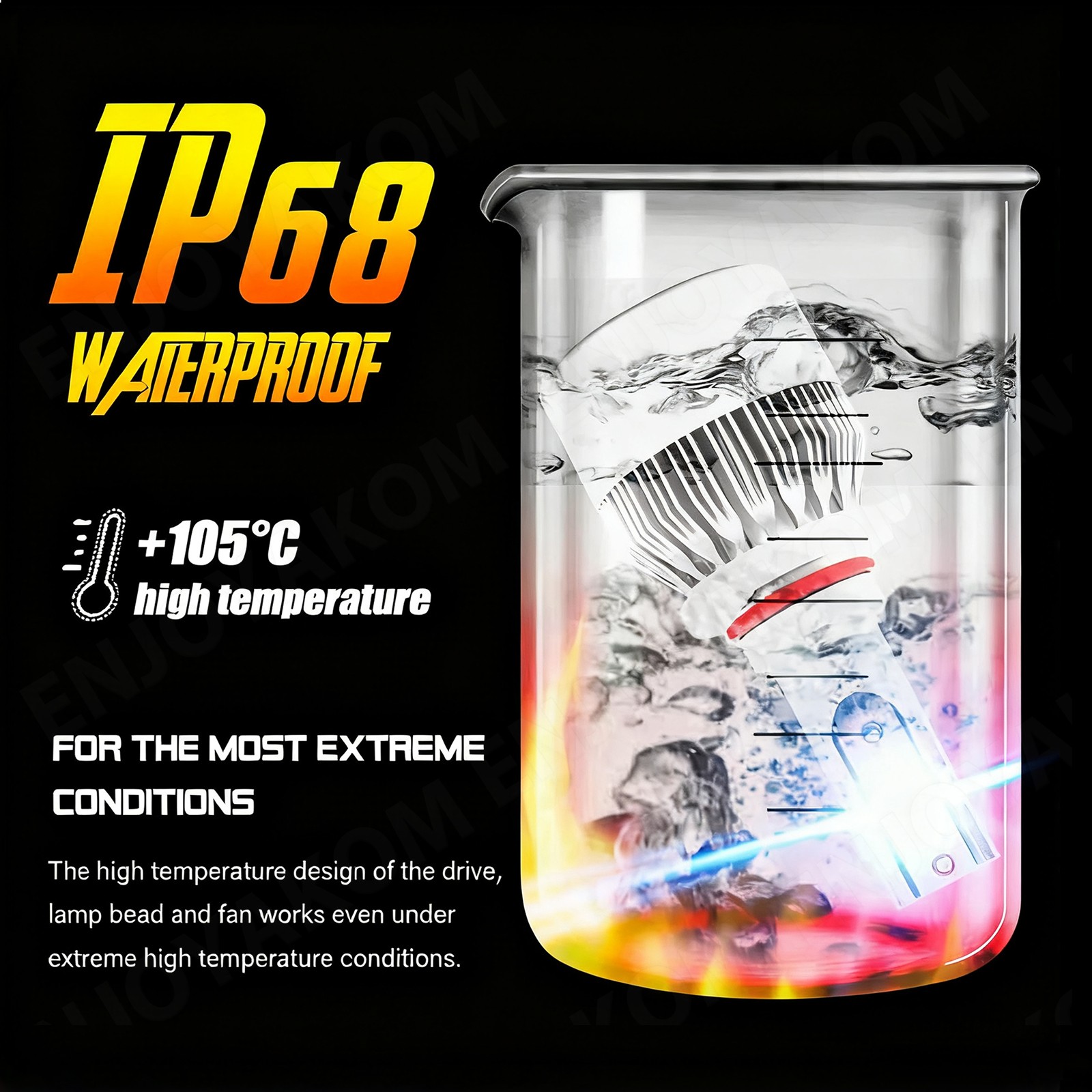 5202+H11+9005 LED Headlight High Low Beam Fog Light Bulbs Kit Super White Brigh