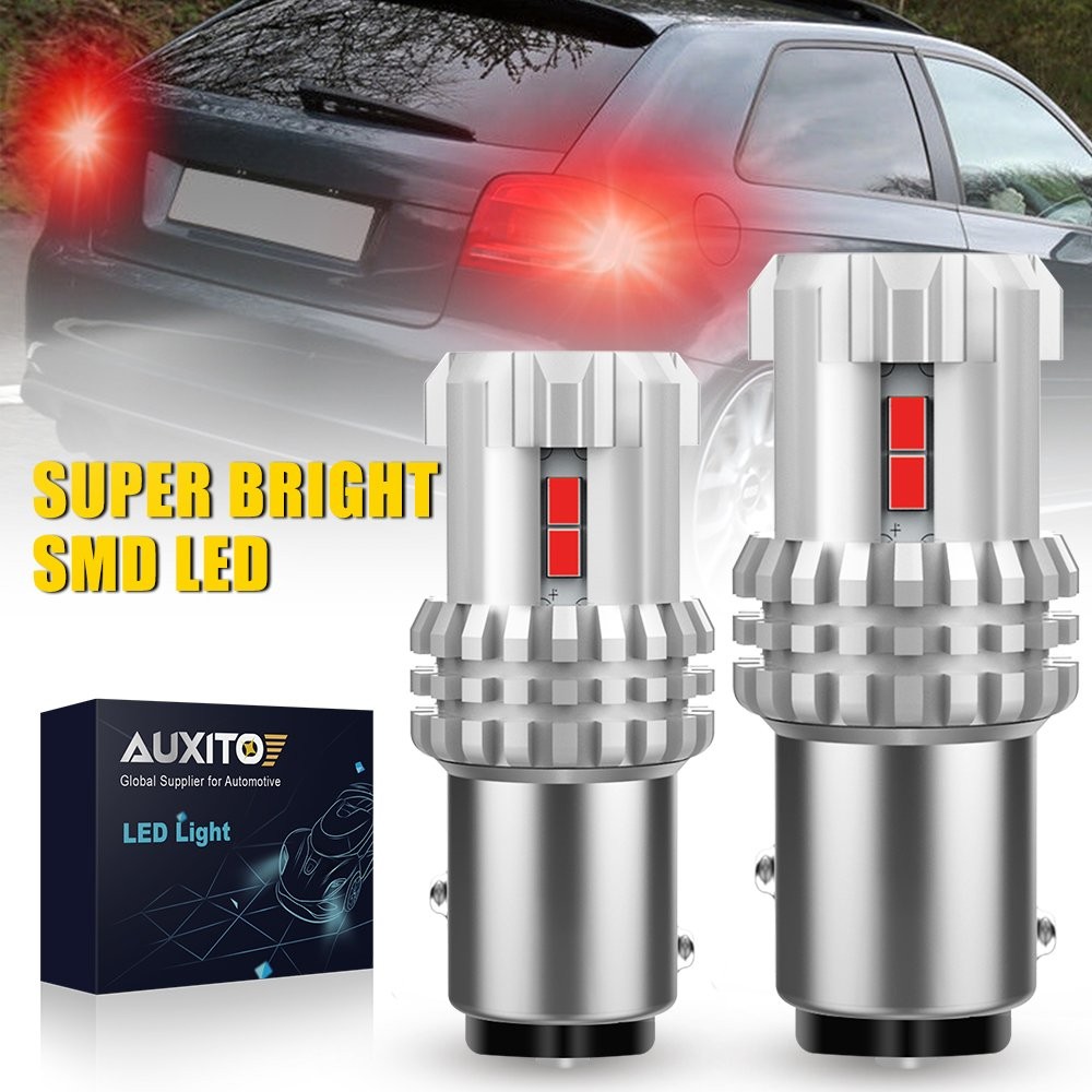 AUXITO 1157 7528 2357 Red 12-LED Bulbs Tail Stop Brake Turn Signal Light 1-6Pair