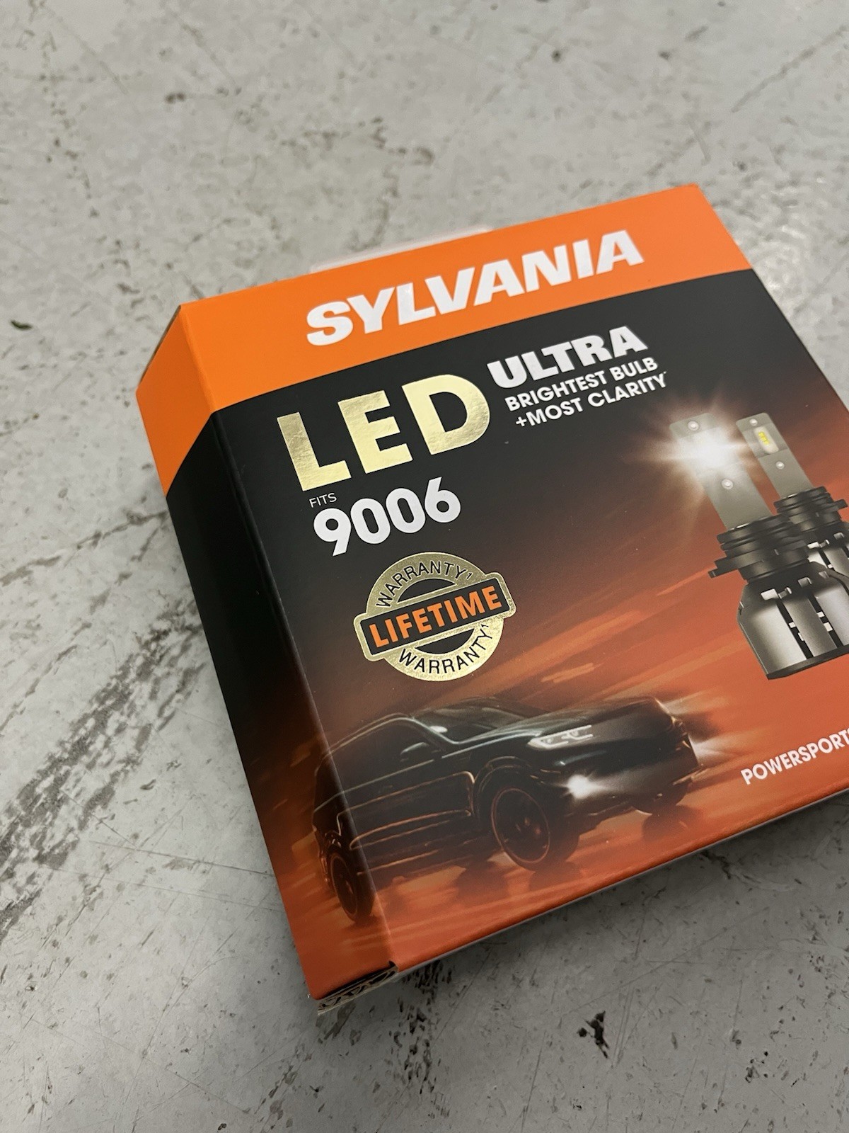 SYLVANIA 9006 LED Ultra Headlight Bulbs Brightest White Lifetime Warranty