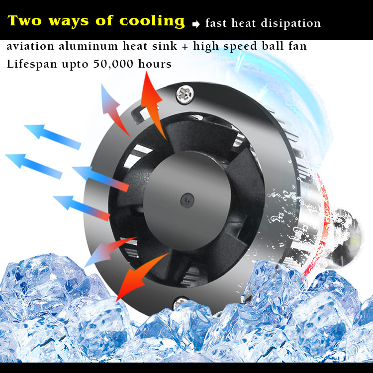 Alla Lighting TS-CR H13 Headlight Halogen Convert to Bright Pure White LED 6000K