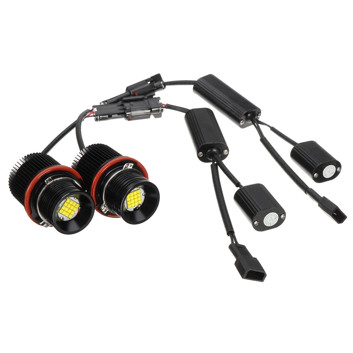 For BMW E39 E60 E63 E65 X3 X5 160W White LED Angel Eyes Halo Ring Marker Bulbs