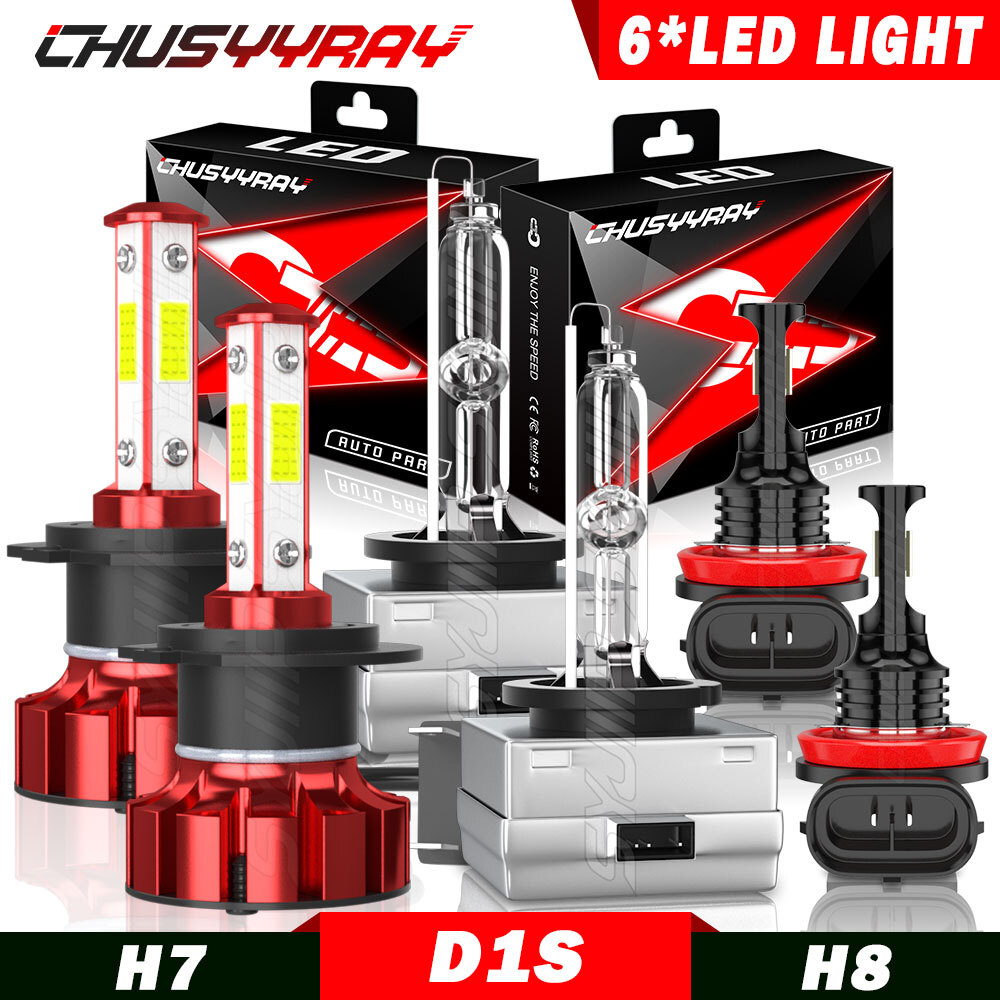 For BMW 740LI 2013 -2015 LED HID Xenon Headlight High / Low + Fog Light 6× Bulbs