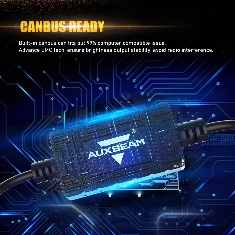 AUXBEAM CANBUS LED Headlight H4 9003 6000K High/Low for Toyota Tacoma 1997-2015