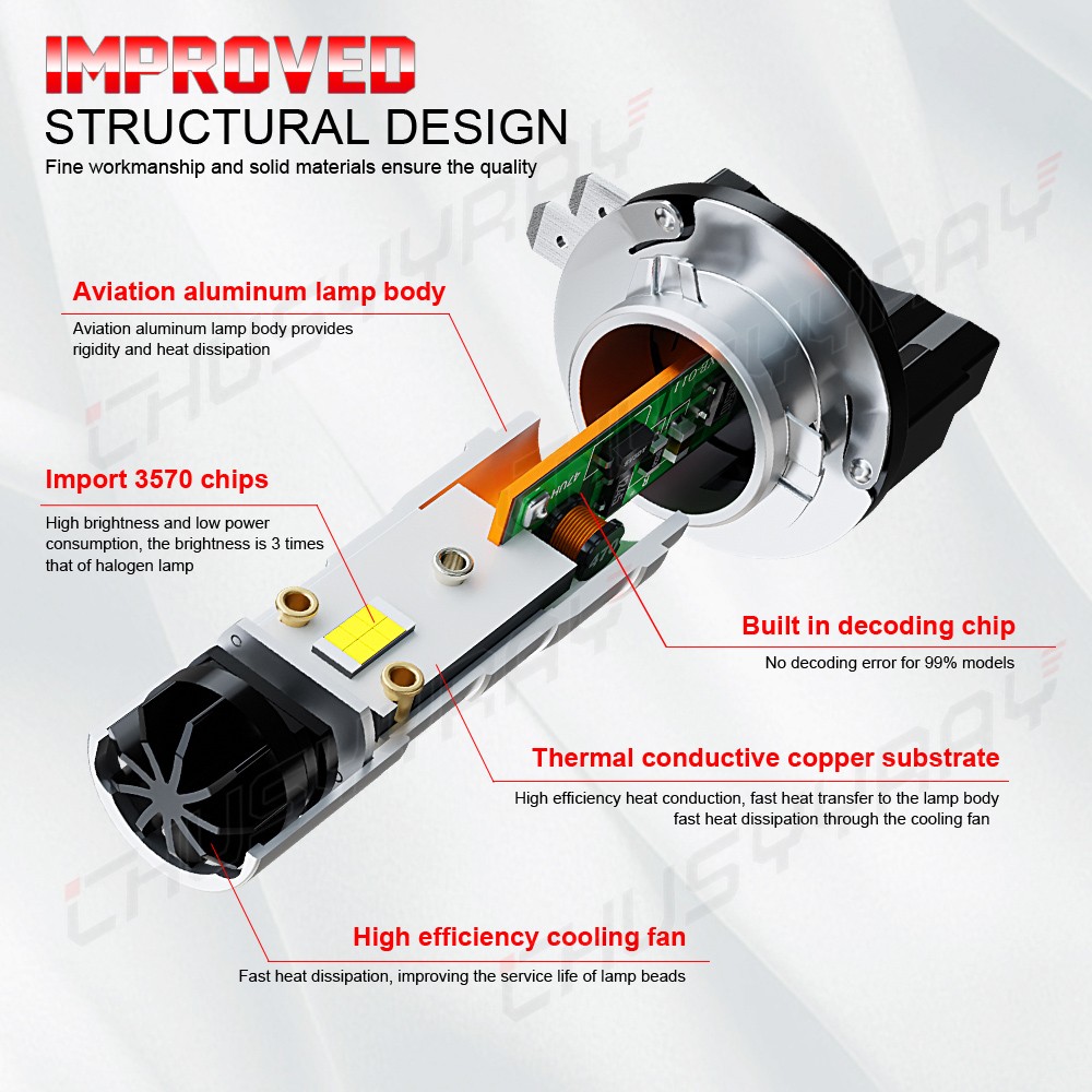FOR Kia Soul 12-2013 H7+H11B LED Headlights Bulb Combo Kit