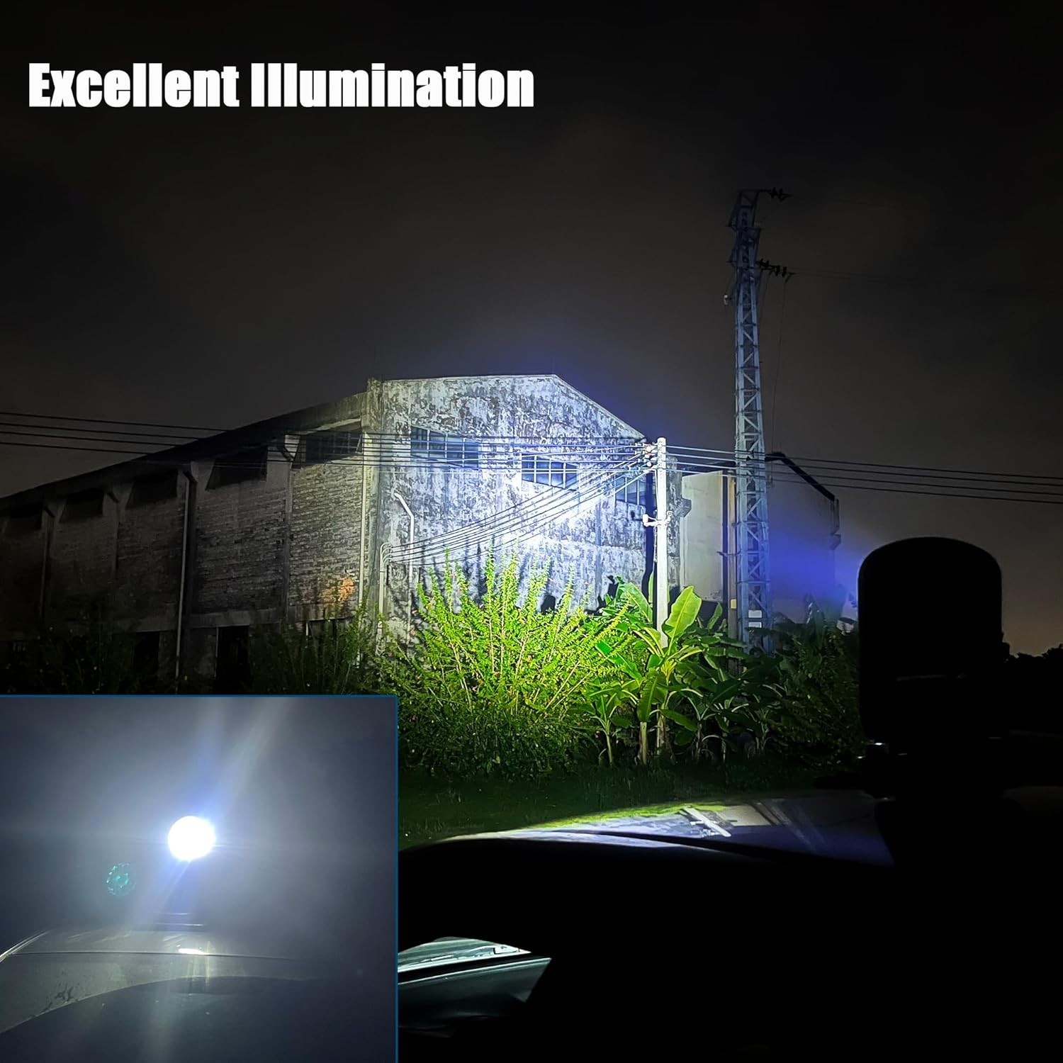 Versatile 360° Remote-Controlled LED Searchlight for Trucks & Boats, Rated