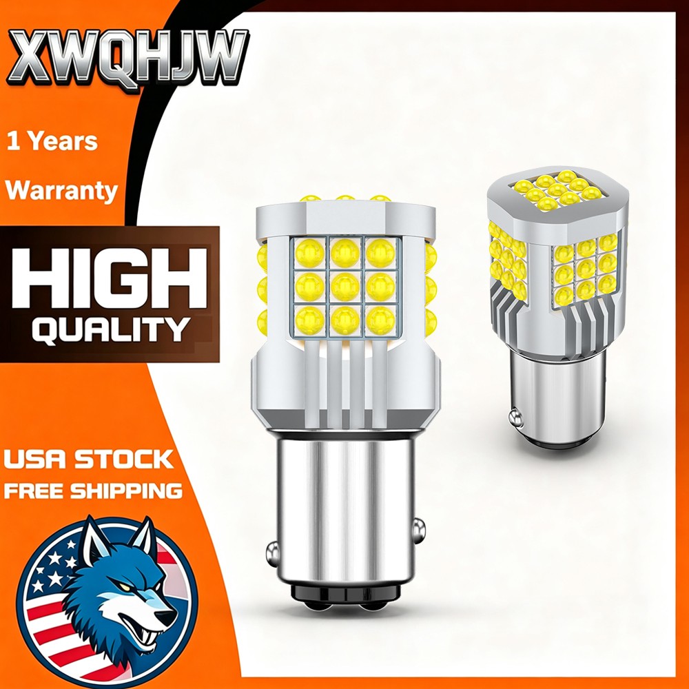 2x 1157 LED Turn Signal Light Bulbs White Anti-Hyper Flash FOR 2013 Nissan Quest