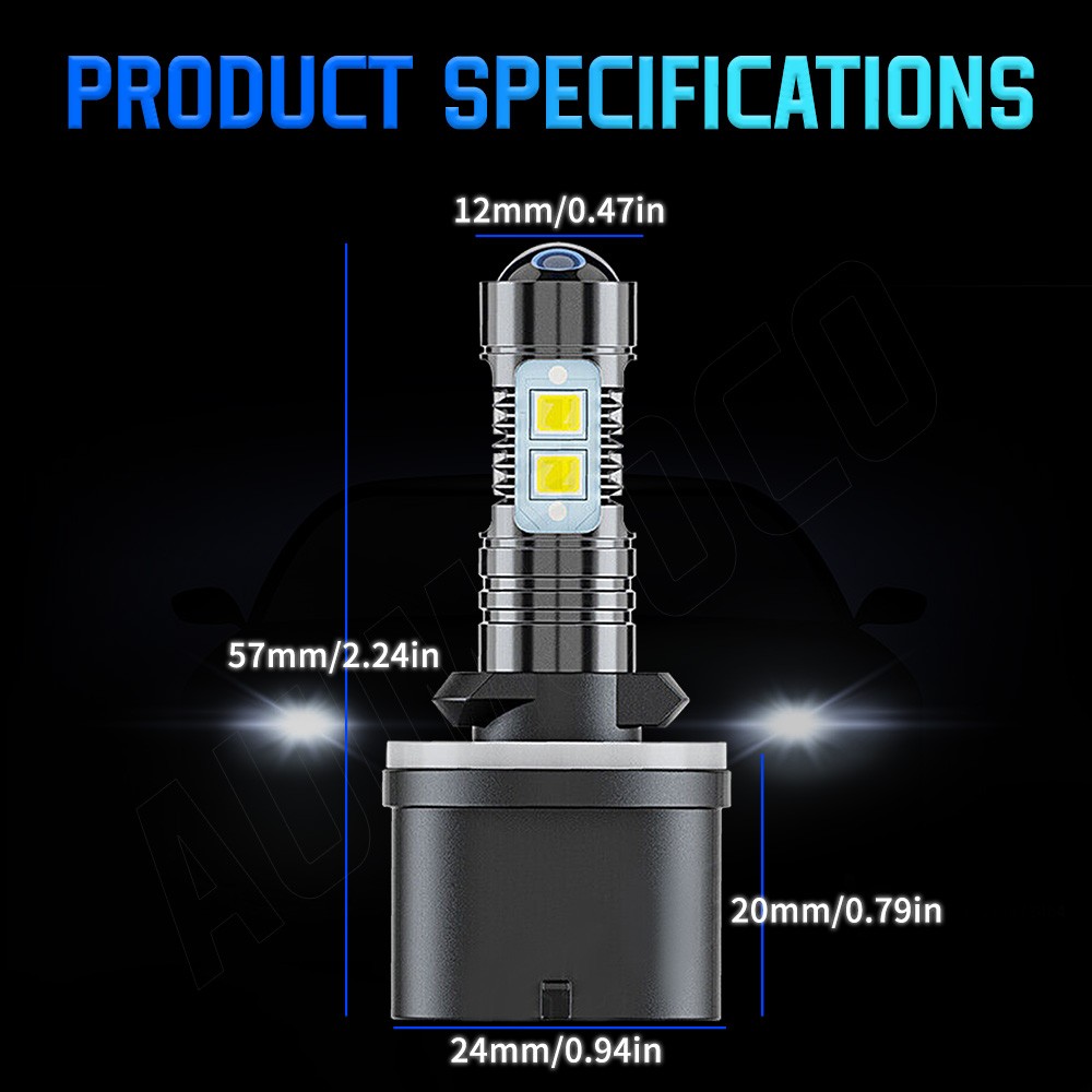 Brand New LED Headlight Combo Kits Bulbs High/Low Beam+Fog Light 6500K Bright