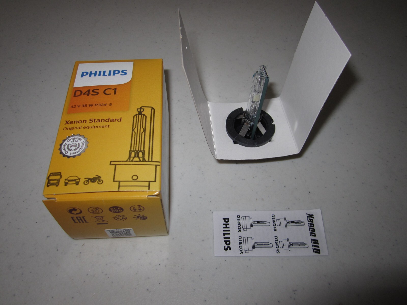 GENUINE Philips 42402C1 Headlight D4S HID Bi-Xenon -Single OEM Bulb Germany Made