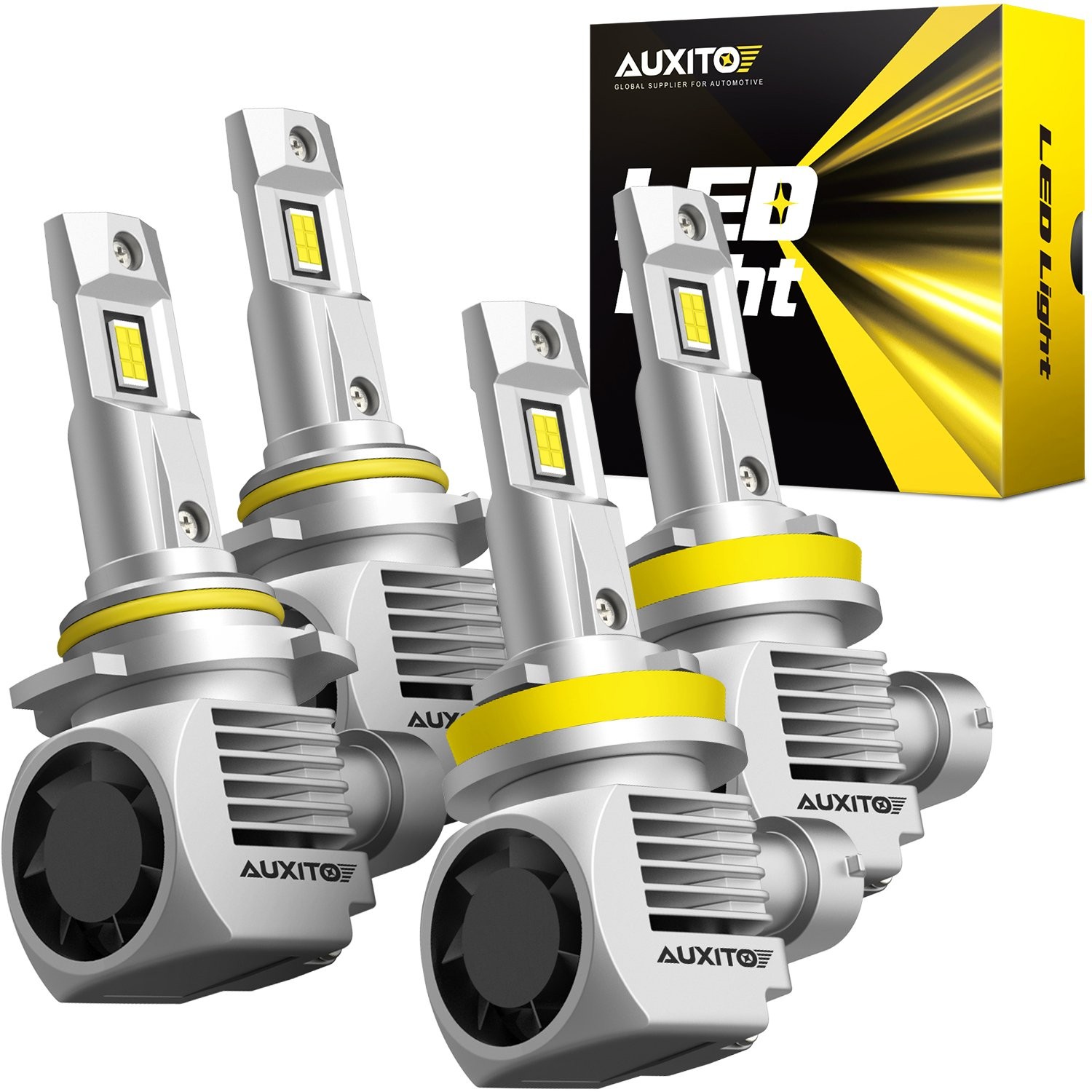 4/8X 9005+H11 LED Headlight Combo High Low Beam Bulbs Super White Bright Lamps