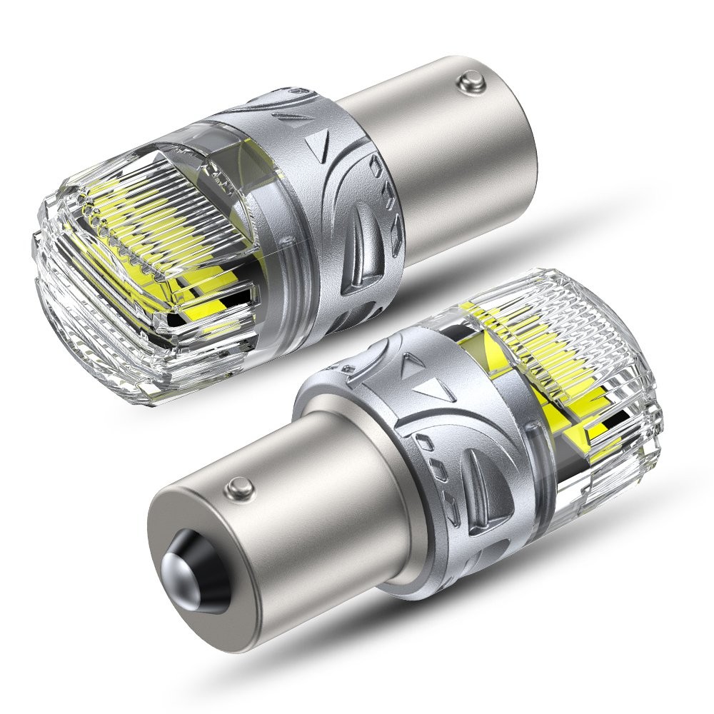 2pcs 1156 LED Reverse Backup Light Bulbs Super Bright White 6000K 1000LM BA15s
