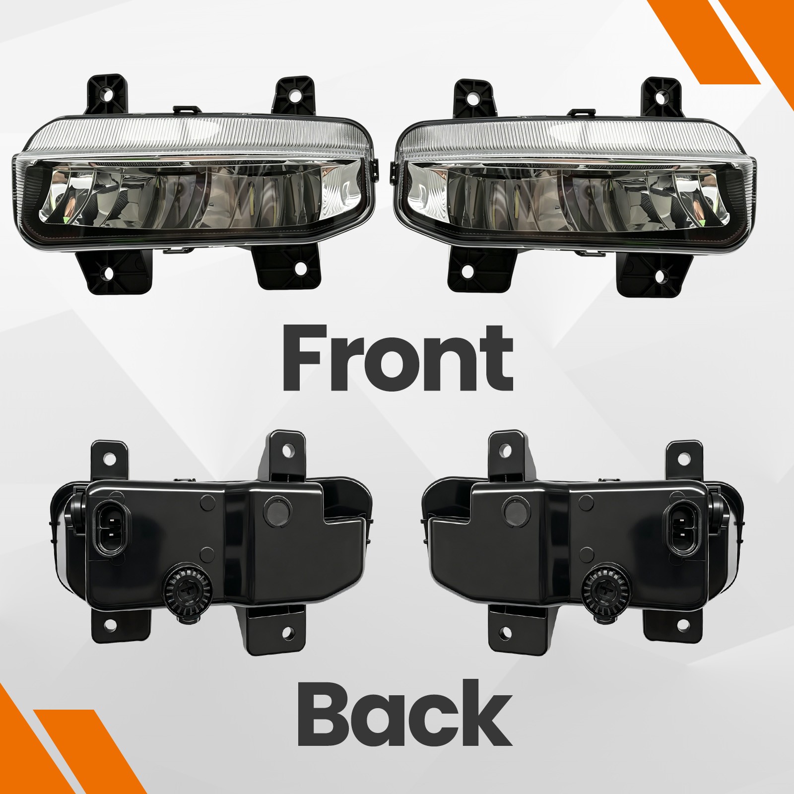 Fog Lights Driving Lamps w/ Switch For 2025-2026 Ram 1500 LED Bumper Left+Right