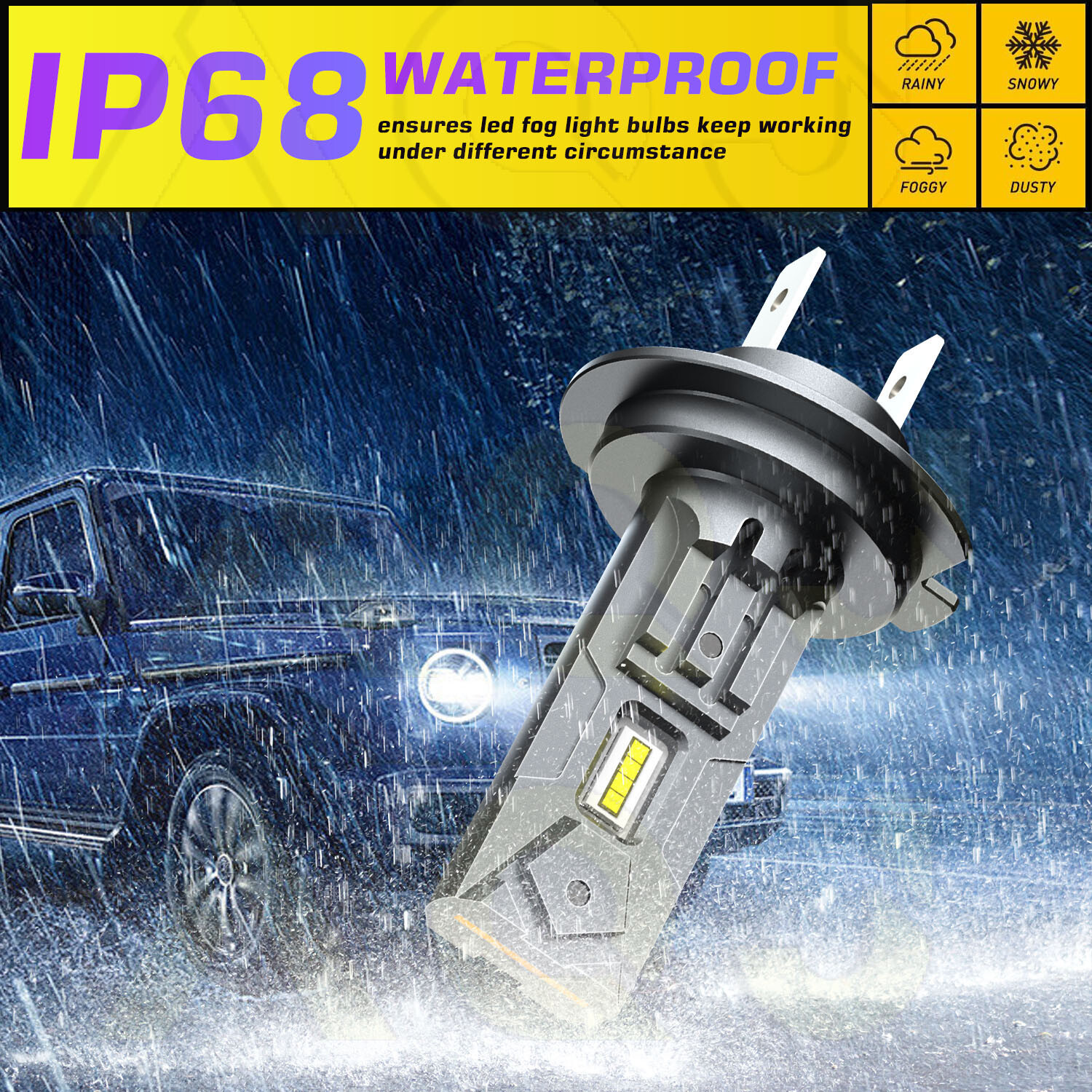 For Smart Fortwo 2008-2015 LED Headlight Bulbs Hi & Lo Beam Qty 4