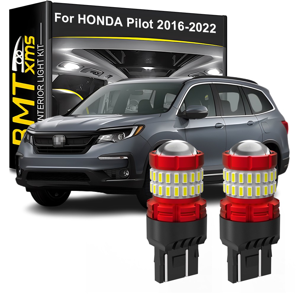 7440 7443 White LED Reverse Backup Lights Bulbs Bright For HONDA Pilot 2016-2022