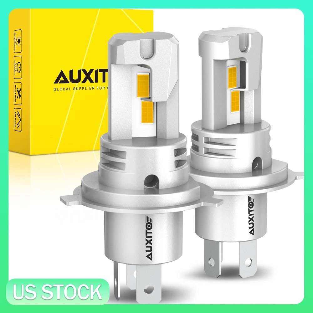 2X H4 9003 LED Headlight Bulbs High/Low Beam 800% Brighter 3000K Amber Yellow