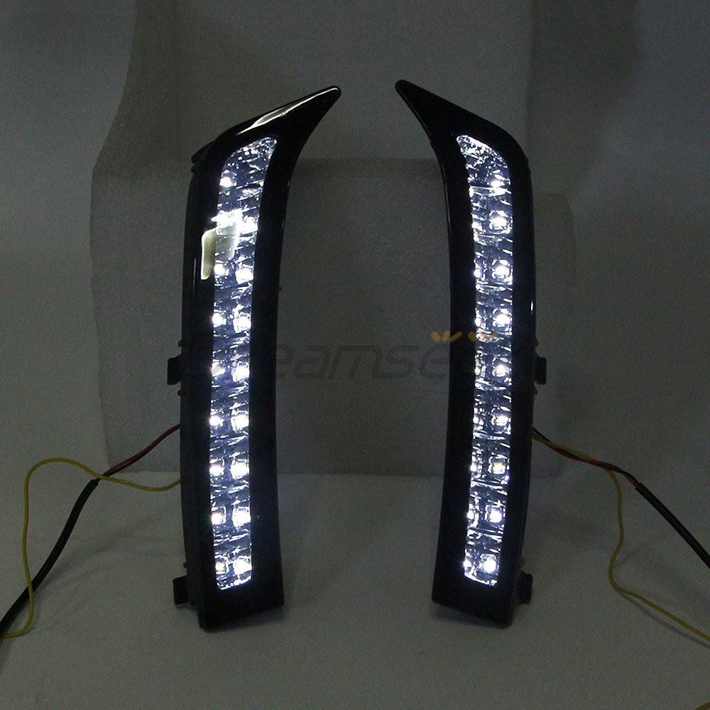 LED DRL for Subaru Forester 2013-2018 Daytime Running Light Fog Lamp with Turn
