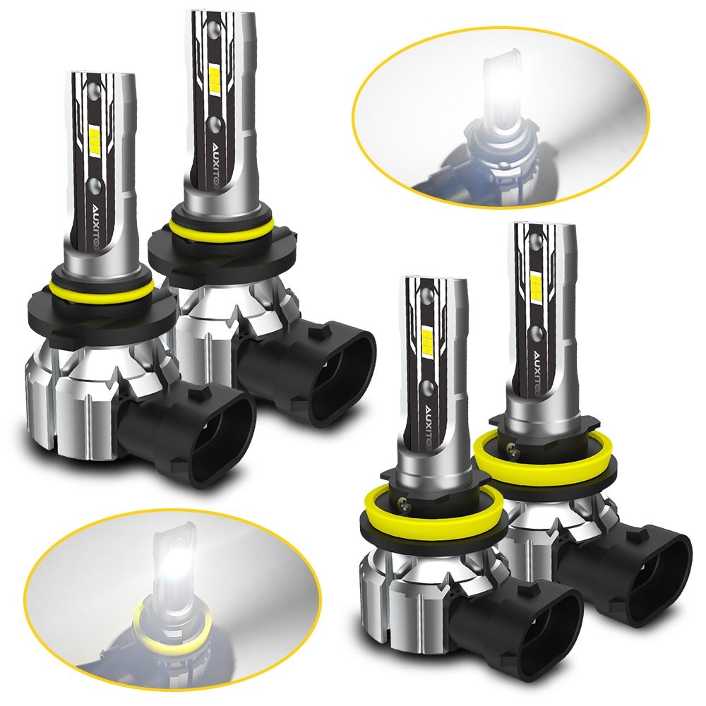 9005 H11 LED Headlights High Low Beam Bulbs 100W Super Bright 6000K Cool White