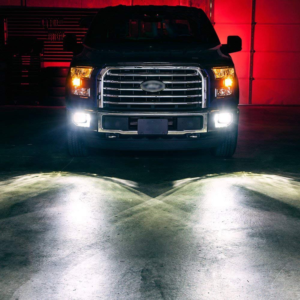 2x 6000K 880 LED Super White 100W Fog Daytime Running Light Bulbs No Polarity