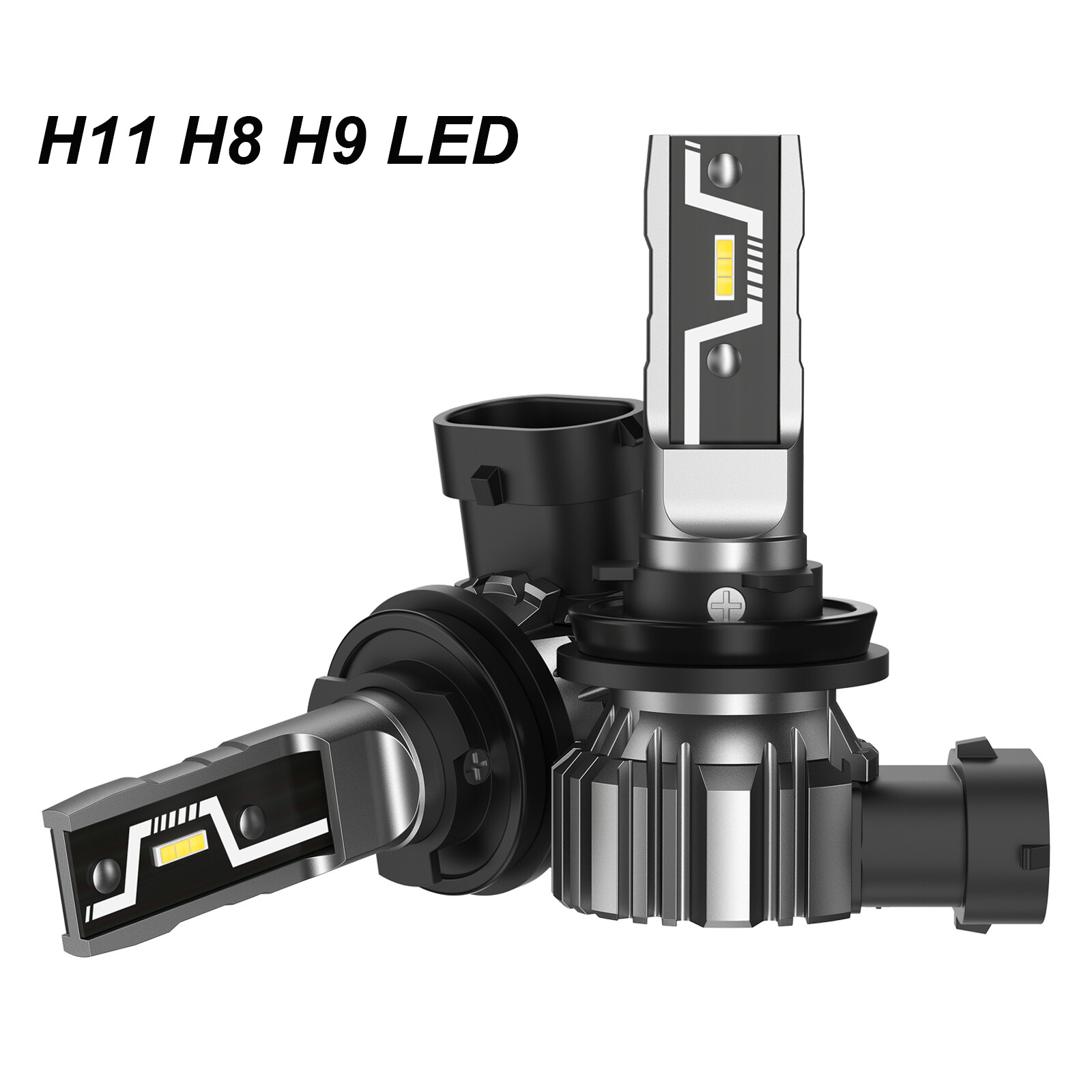 H11 LED Headlight Bulbs 6500K Xenon Cold White 10000LM Halogen Replacement Bulb