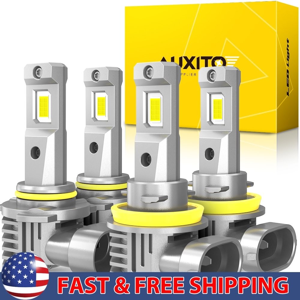 9005&H11 LED Headlight Combo Low High Beam Bulbs Super White Bright Lamps 4/8x