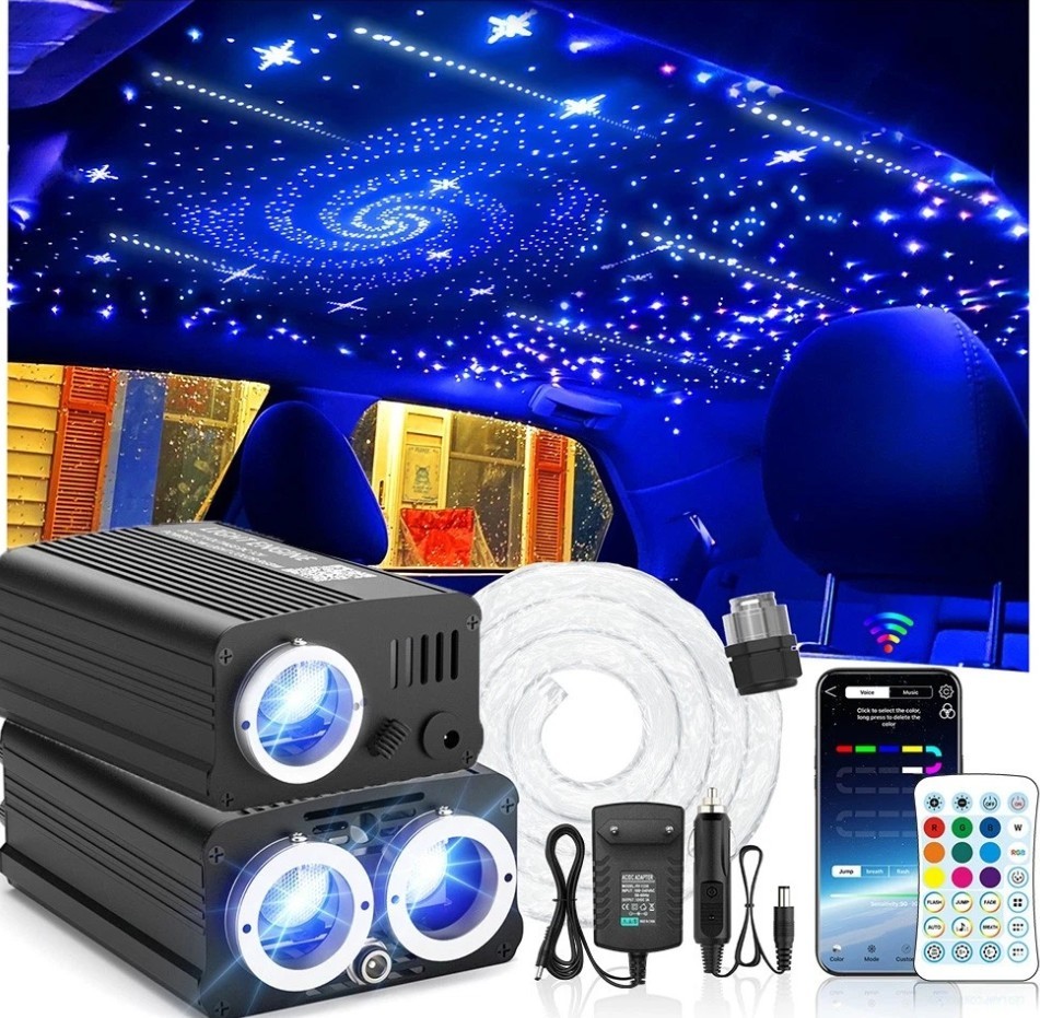 Car Headliner Shooting Star Light Fiber Optic Kit For Hyundai Elantra 1992-2026