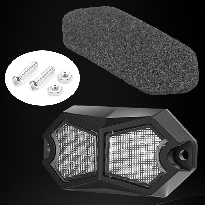 18LED Rock Light Pods For Off-Road Underglow Foot Wheel Well Light Truck ATV UTV