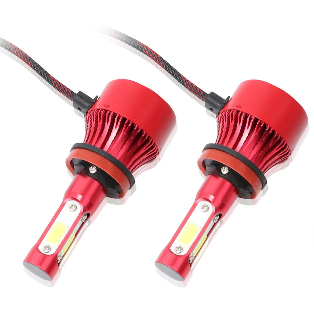 4-Side H11 H9 LED Headlight Super Bright Bulbs Kit 330000LM HIGH/LOW Beam 6000K