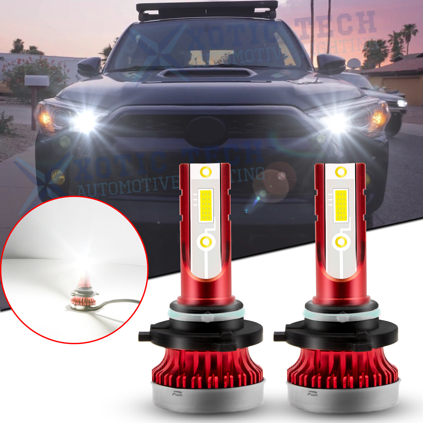 High Power Super White 100W 9005 LED Daytime Running Light DRL Bulbs For Toyota