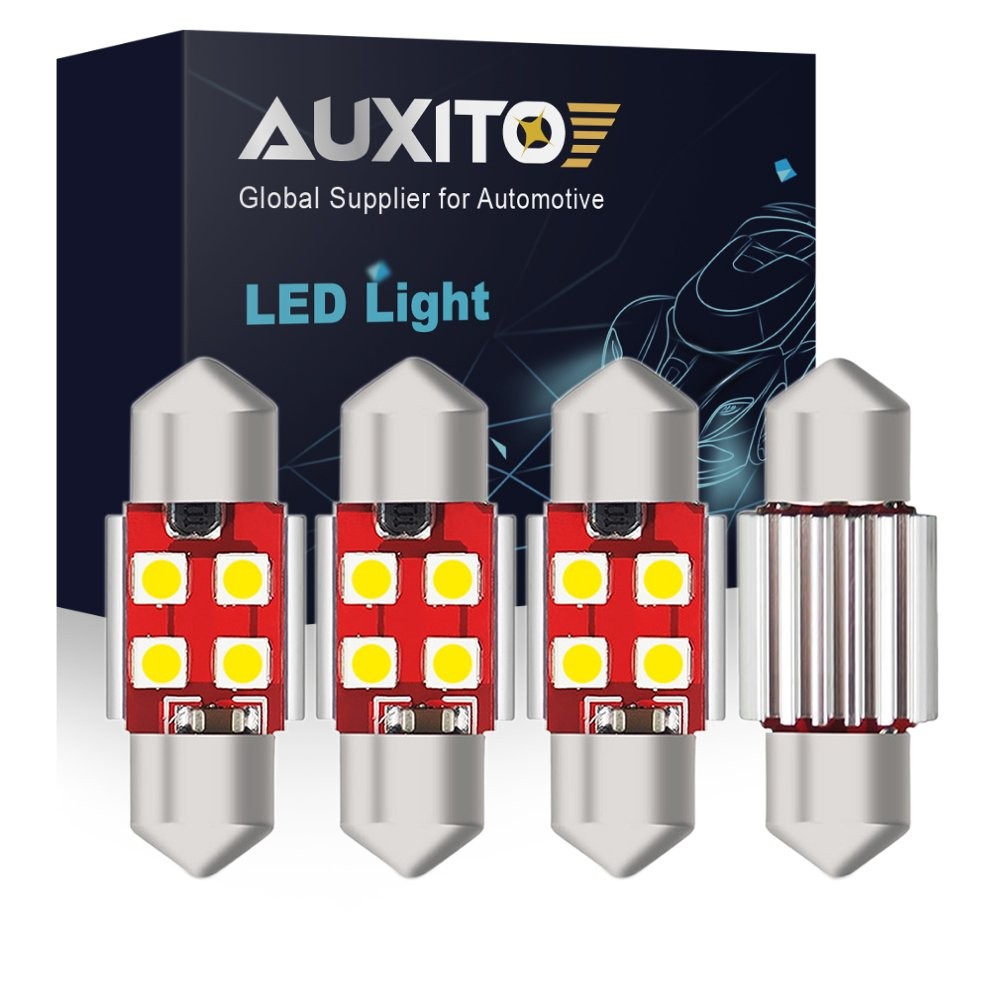 4x 31MM 16-SMD LED Car Interior License Plate Dome Map Light Bulbs Super White