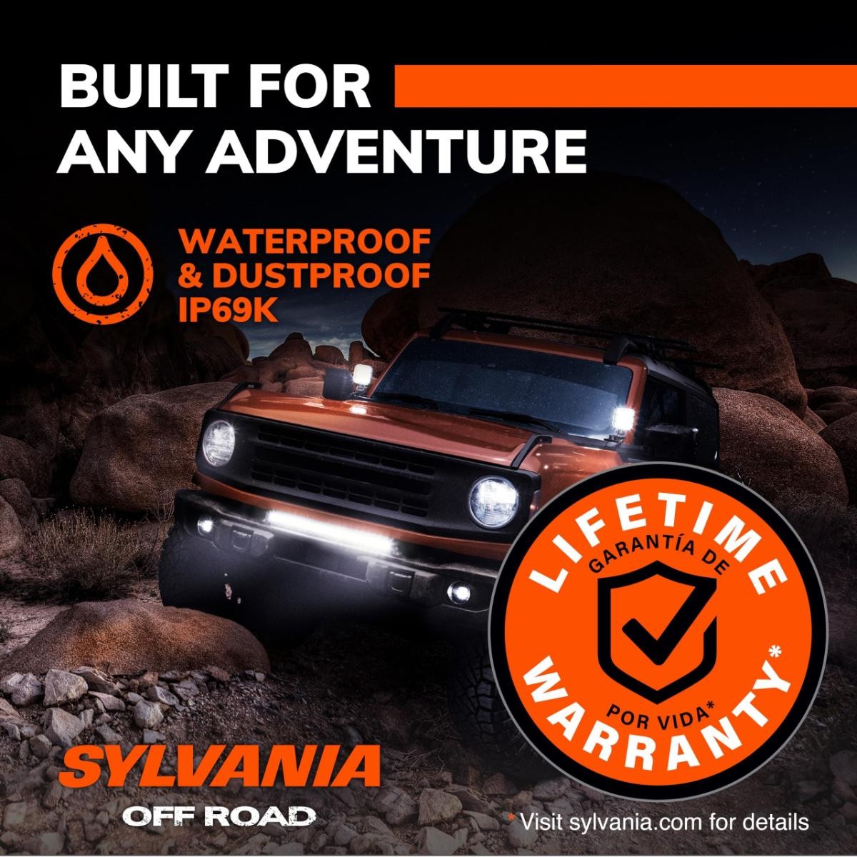 SYLVANIA Rugged 20 Inch Flood LED Light Bar – Lifetime Limited Warranty | LED