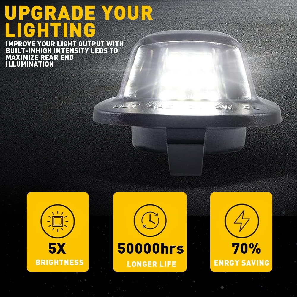 2pcs Full License Plate LED For Light Frontier 1998-2004 Xterra Nissan 1994-2004