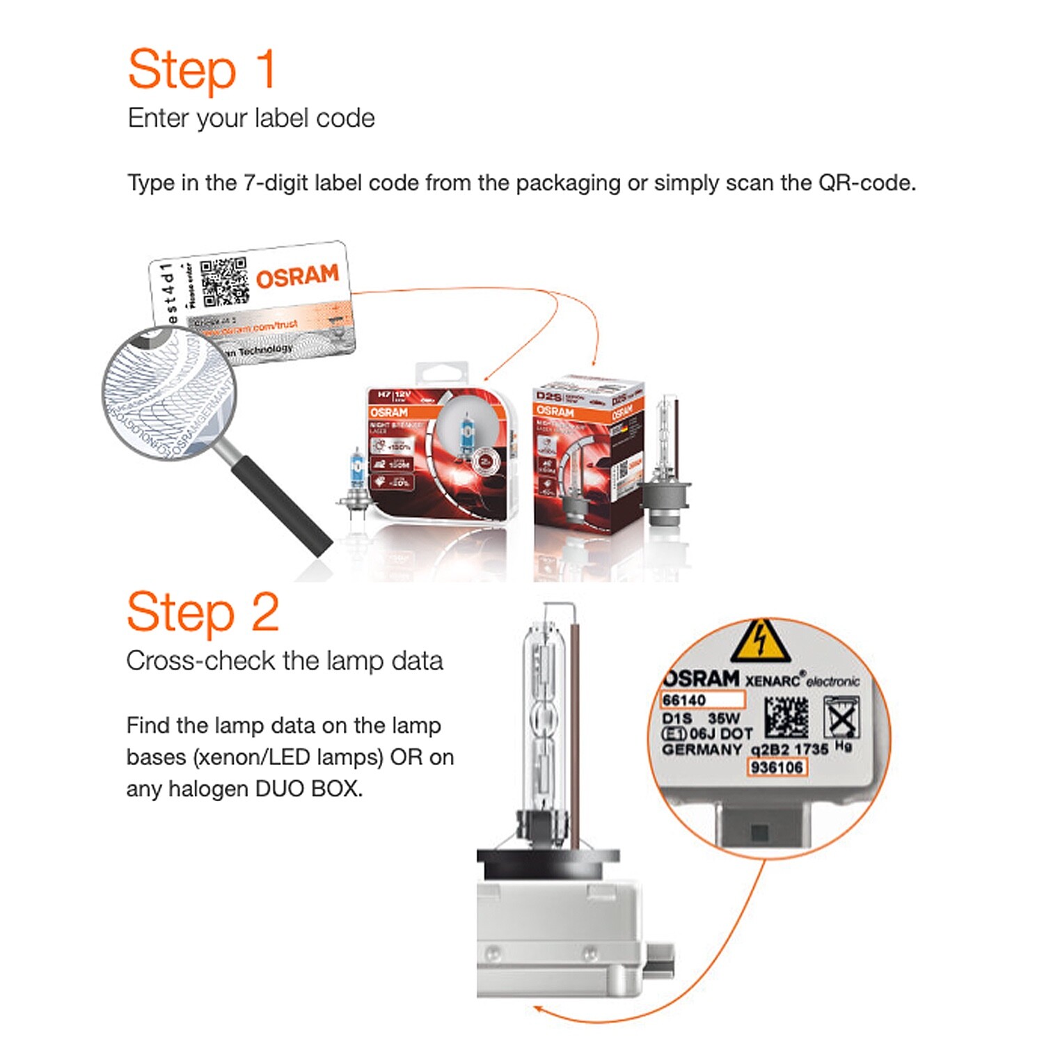 D1S Osram 66140CB COOL BLUE HID Headlight Bulbs | Up to 5500K | Pack of 2